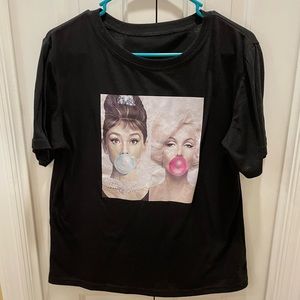 Bubblegum Graphic Tee Size XL Black